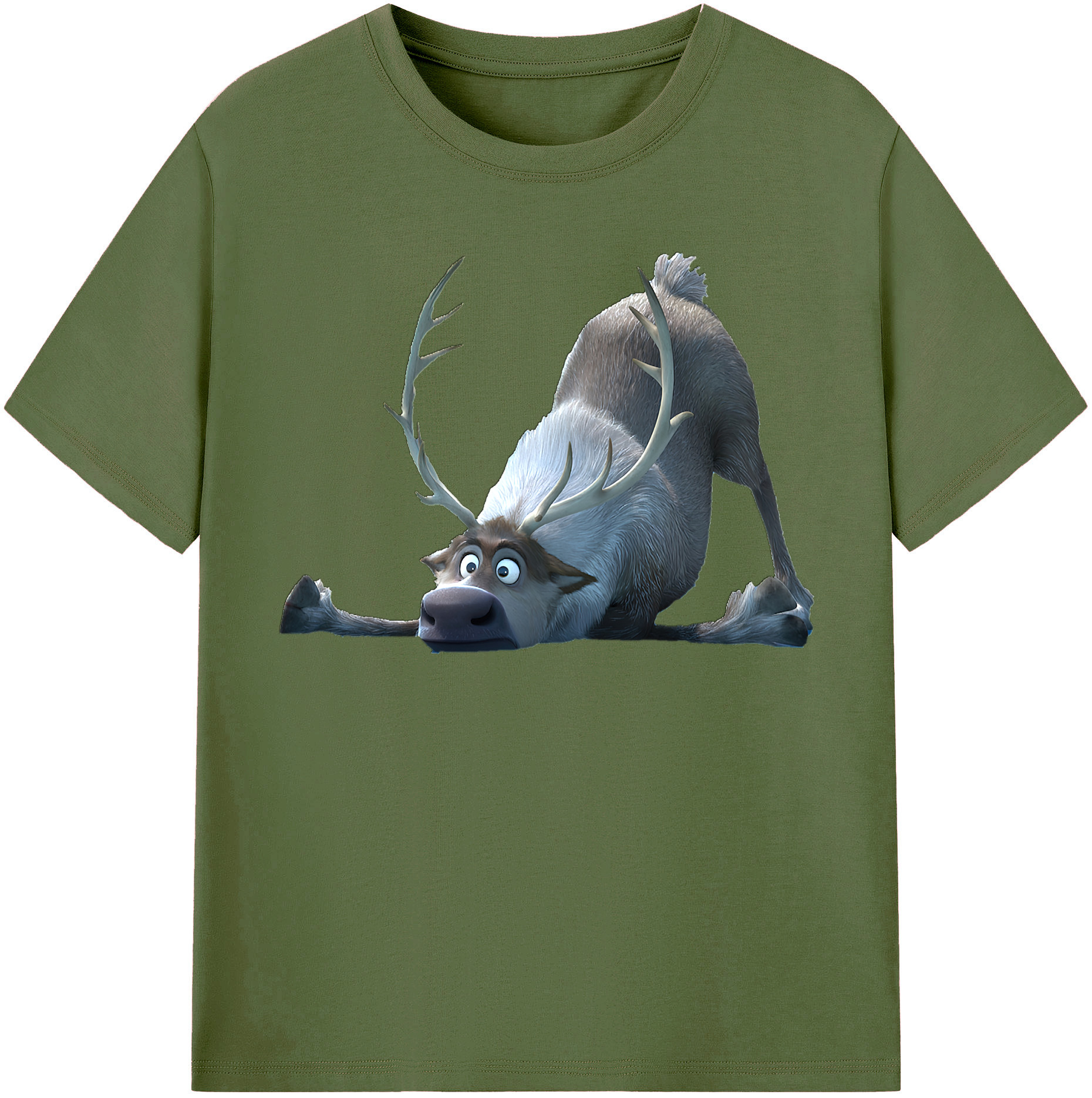 （画像用） アナと雪の女王 アンナ エルサ Frozen Anna Elsa 綿100％半袖Tシャツ（フロントプリント）